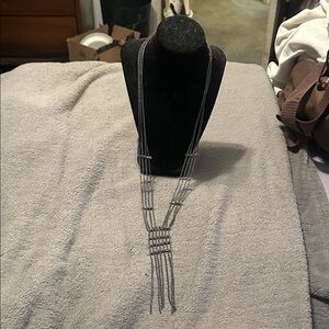 Elegant Silver Multi-Strand Necklace